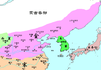金朝疆域范围图